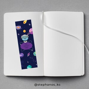 Kawaii Astronaut Pup Dog Bookmark - Perfect for Book Lovers and Stationery Fans| Cute Book Accessories for Readers| for Journals and Agendas