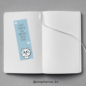 Paw Cat Bookmark for booklover cute dog bookmarks for students from teacher gift from students bookmarks cute kawaii