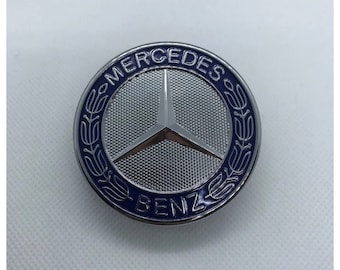 Logo Capot Mercedes Benz  Bleu 57mm Emblème CLASSE c e  CLK S