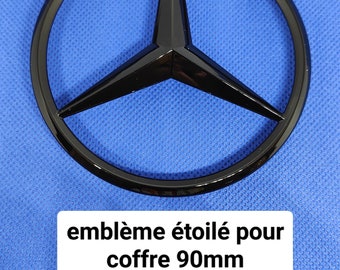 1 Mercedes tailgate trunk star logo for gle and ML class W166 + 3 glossy black bushings
