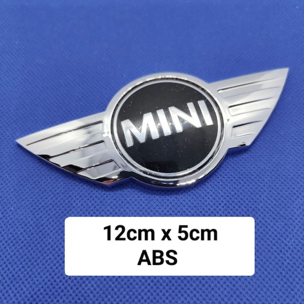 Logo for Mini-Cooper hood or rear emblem 12cm x 5cm ABS