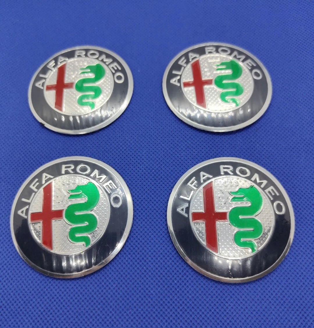 4 Green Wheel Center Stickers Hub Wheel Cap Alfa Romeo 56mm Etsy