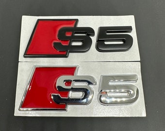 S5 logo rear tailgate emblem badge metal sticker