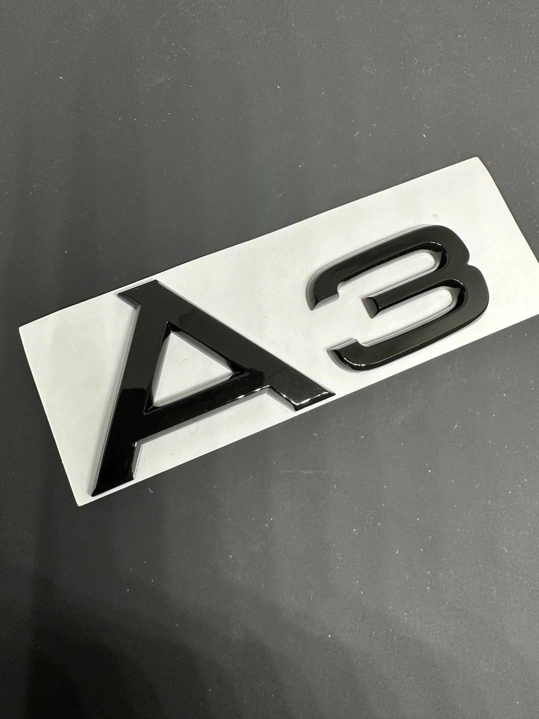 A3 Chrome Emblem Sticker – Generic Logo Decal For Rear Car Bodywork