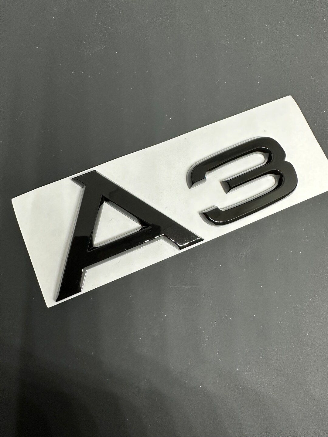 A3 Chrome Emblem Sticker – Generic Logo Decal For Rear Car Bodywork