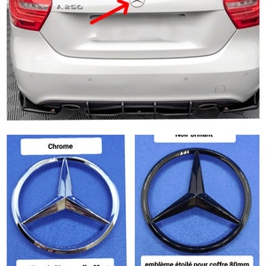 1 Mercedes tailgate trunk star logo for A-class w176 + 3 sockets