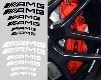 Lot de 6 stickers AMG pour étrier de frein autocollant