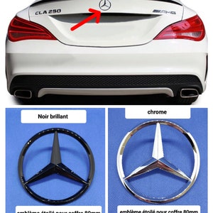 1 Mercedes tailgate trunk star logo for CLA class W117 + 3 sockets