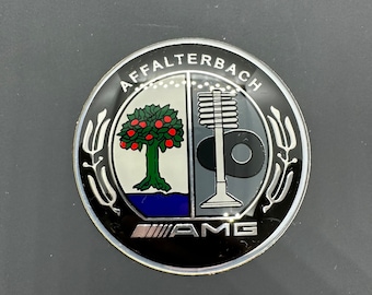 Logo-Emblem Mercedes Affalterbach AMG Farbe Zentral-Multimedia 52 mm