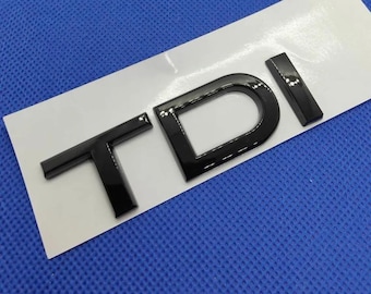 TDI Logo Stickers Sticker Emblem glossy black glossy black