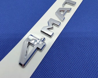 4Matic Logo Stickers Sticker Flat chrome 4 matic emblem