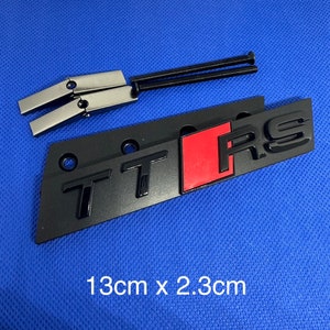 Logo TTRS emblem Front grille Gloss black TT TTS glossy black