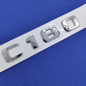 Logo C180 Stickers Autocollant Emblème chrome