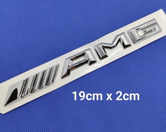 1 AMG Mercedes Logo Chrome ABS 3D Sticker