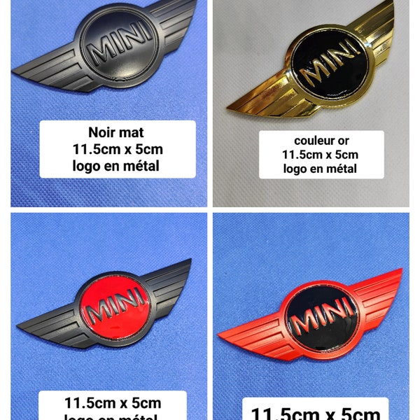 1 Logo voor mini-cooper-motorkap of metalen embleem achteraan