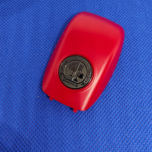 App Tree AMG Logo Mercedes Key Shell with Matte Red Key Cover