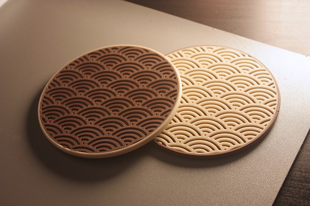 Wave Patterned Coaster Wave Coasters - Etsy