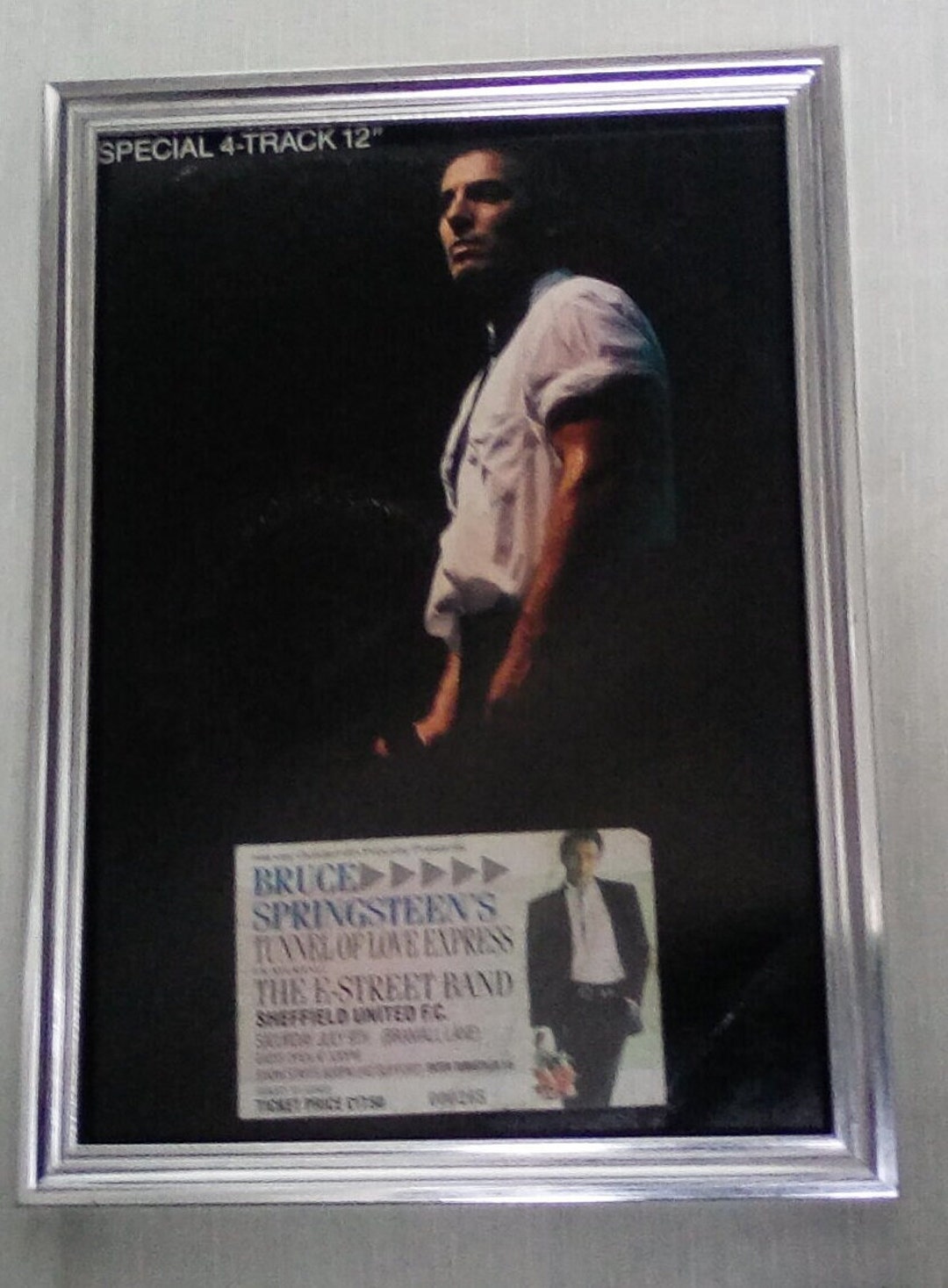 Springsteen Movie Tickets Bruce Springsteen Original Gig Ticket Display Framed.12 X 9 - Etsy