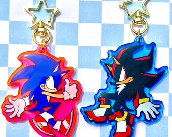 Dijes de epoxy de Sonic y Shadow