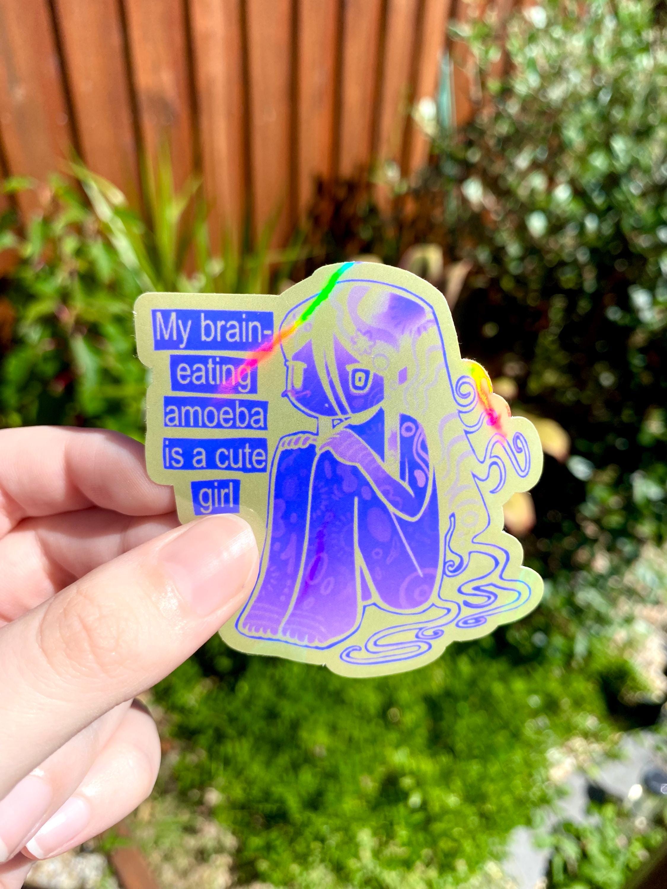 Amoeba Girl Sticker - Etsy