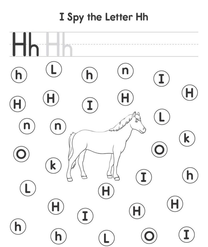 Alphabet Search Activity Book, Alphabet Busy Book, Learning Binder