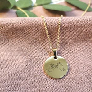 Personalisierte Freundschaftskette • Pinky Promise Kette • Kette mit Anfangsbuchstaben • Beste Freundin  • Freundschaft Geschenk • Freundin