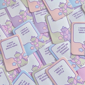 Cartes de communication non verbale sur le thème des dinosaures