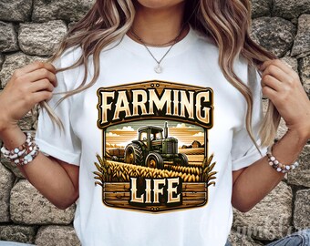 Farming Life PNG, Farm Shirt Design, Country Life Sublimation DTF
