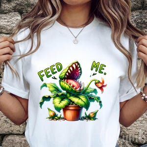 Mata mig Venus Flytrap PNG: Sublimeringsdesign för köttätande växter (digital nedladdning)