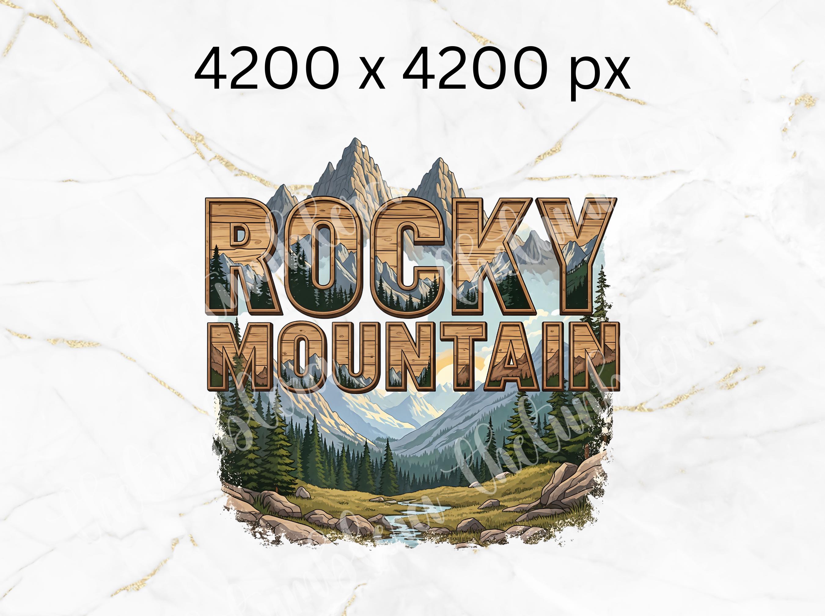 Kfty Rocky Mountain PNG, Rustic National Park Sublimation Design, Alpine ...