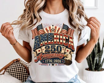 PNG del 250.º aniversario de Estados Unidos, diseño de sublimación del Día de la Independencia de EE. UU., descarga digital DTF