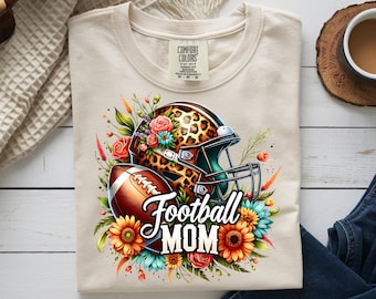 Football Mom PNG Sublimation Design, DTF Digital Download