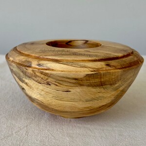 Handmade Candle Holder in sustainably sourced Sycamore