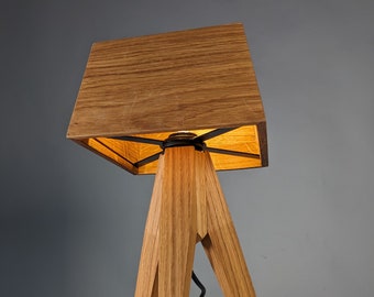 Handmade Wood Table Lamp, Adjustable Table Lamp, Wooden Table Light, Modern Desk Light, Bedside Book Lamp, Flexible Table Lamp, Edison Lamp