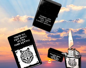 Zippo Feuerzeug Mit Timberwolves Emblem – Chrom Gebürstet, Made In USA, Mit Datumscode