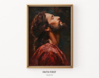 LDS Jesus Christ Portrait Print | Christ Painting | Jesus Portrait | Jesus Picture | Christian Gift | Christian Home Decor