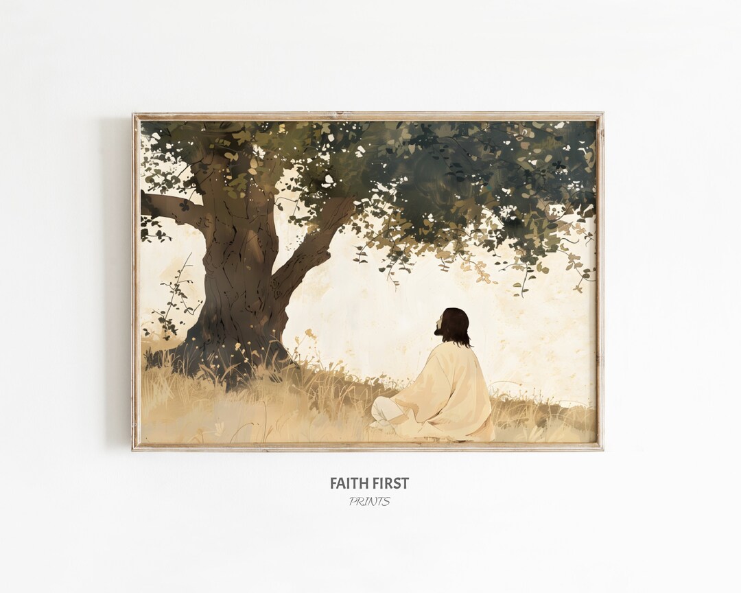 Jesus Praying in the Garden of Gethsemane | Praying Christ Prayer Art ...