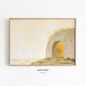 He Is Risen | The Tomb Is Empty | Christian Art | The Resurrected Lord | Easter | Digital Download