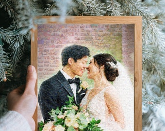 Schnelle Lieferung HD Individuell druckbare Foto-Mosaik-Collage für Hochzeit, Jahrestag, Geschenk, Urlaub, Wallpaper