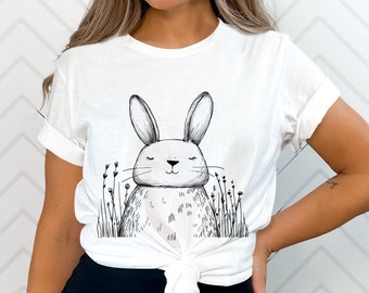 Cute Bunny Shirt, Nature Lover, Animal Lover Gift, Rabbit Lover Shirt, Bunny Lover Gift, Rabbit Lover Gift, Bunny Lover Shirt