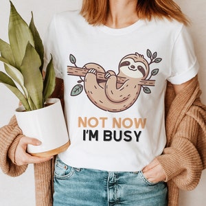 Sloth Shirt, Cute Sloth T-Shirt, Cute Sloth Gift Idea, Lazy Sloth T-Shirt, Funny Sloth Shirt, Lazy Animal Shirt, Gift For Animal Lover