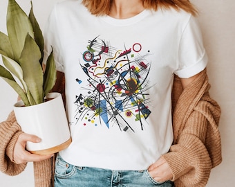 Wassily Kandinsky shirt - Constructivist art , Art tee shirt print, Kandinsky shirt, Abstract, Modern art, Abstract Art Tee, Artistic Tee