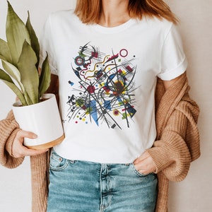 Wassily Kandinsky shirt - Constructivist art , Art tee shirt print, Kandinsky shirt, Abstract, Modern art, Abstract Art Tee, Artistic Tee