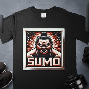 Sumo Wrestling T-Shirt, Japanese Sumo Shirt, Sumo Unisex T-Shirt, Sumo Wrestling Shirt, Sumo Gift, Gift for Him, Powerful Sumo