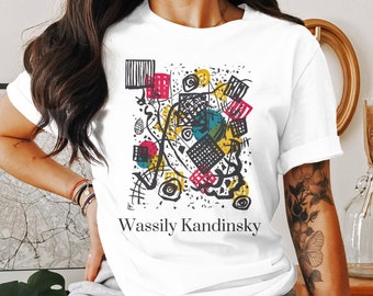 Wassily Kandinsky Art T-Shirt | Abstract Expressionism Tee | Constructivist art | Art tee shirt print | Kandinsky shirt, Abstract Modern art