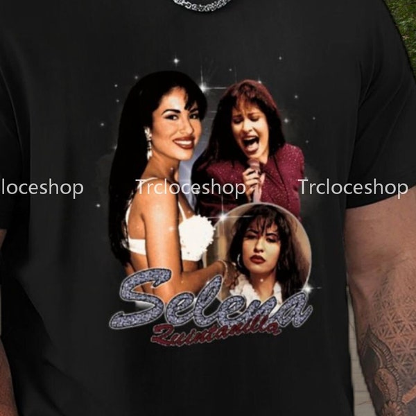 T-shirt Selena Quintanilla Vintage Unisexe - Coton 100%, Plusieurs Tailles (S à 5XL), Blanc, Neuf étiqueté