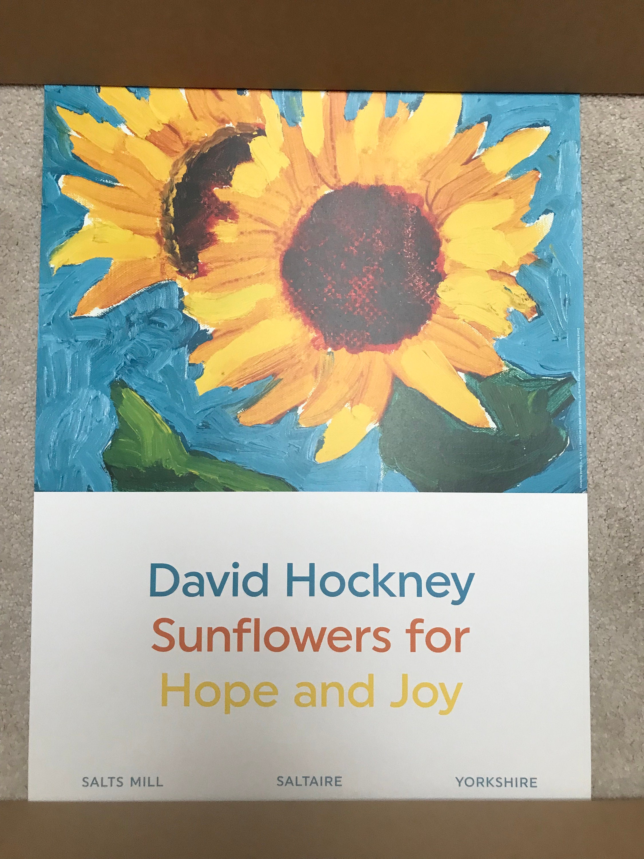 David Hockney Sunflowers - Etsy