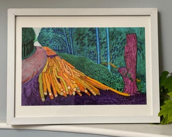 David Hockney Winter Timber Print Framed White Amazing - Etsy Canada
