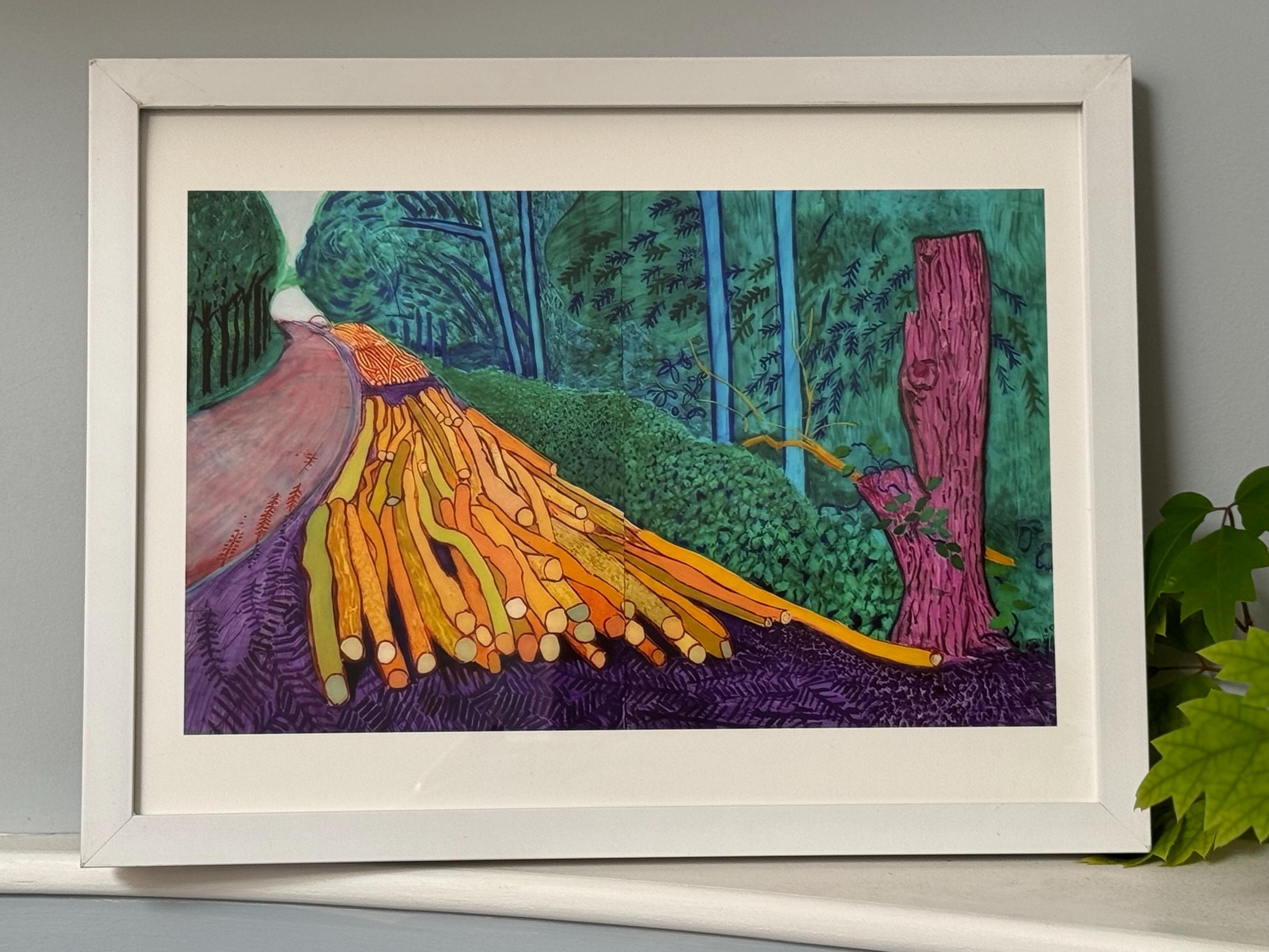 David Hockney Winter Timber Print Framed White Amazing - Etsy