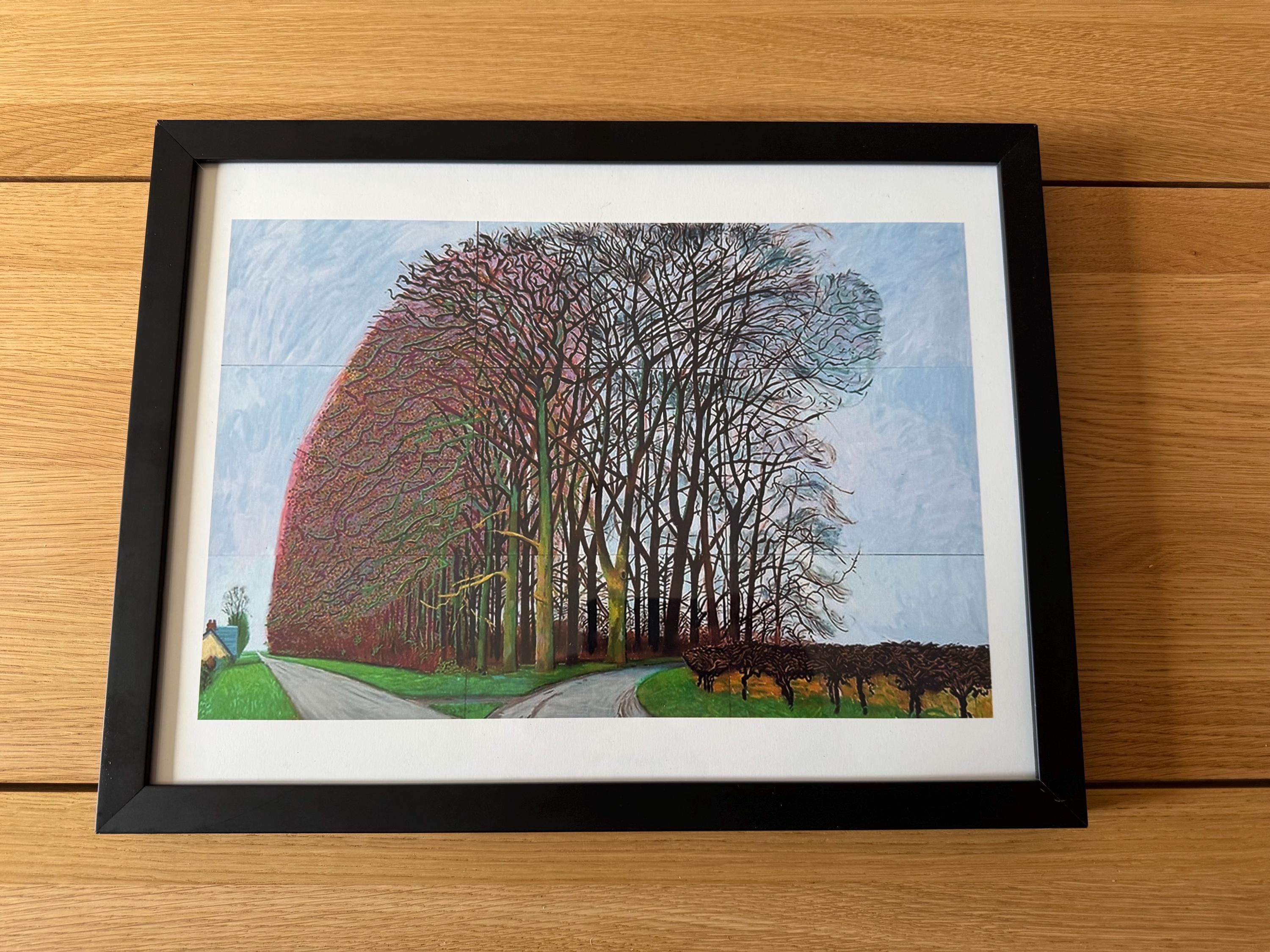 David Hockney Bigger Trees Near Water Print Black Frame - Etsy UK